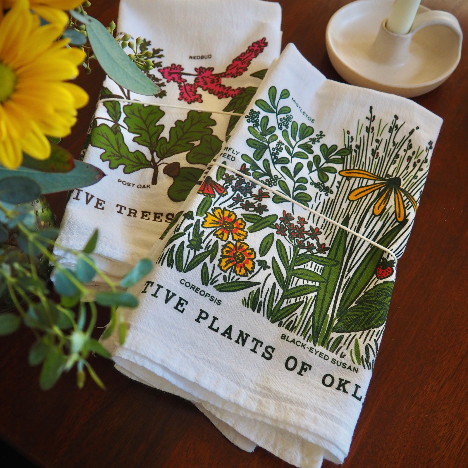 OK Native Plants & Trees Towel Set