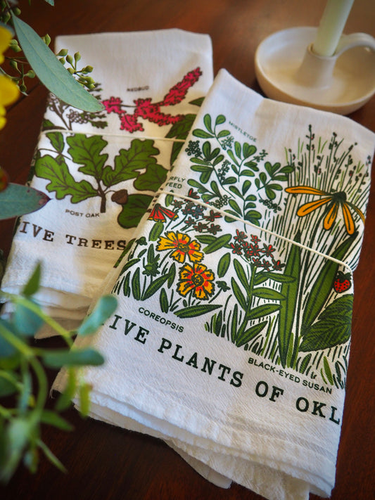 OK Native Plants & Trees Towel Set