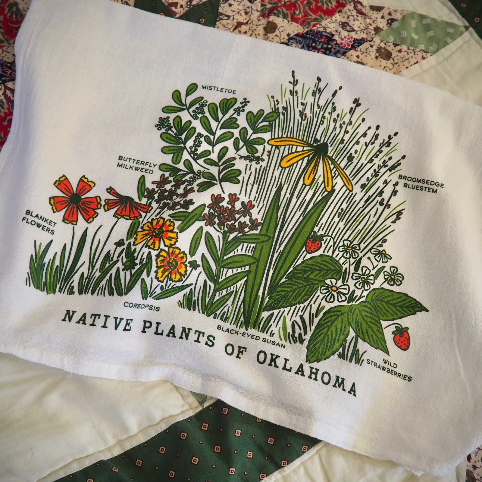 OK Native Plants & Trees Towel Set