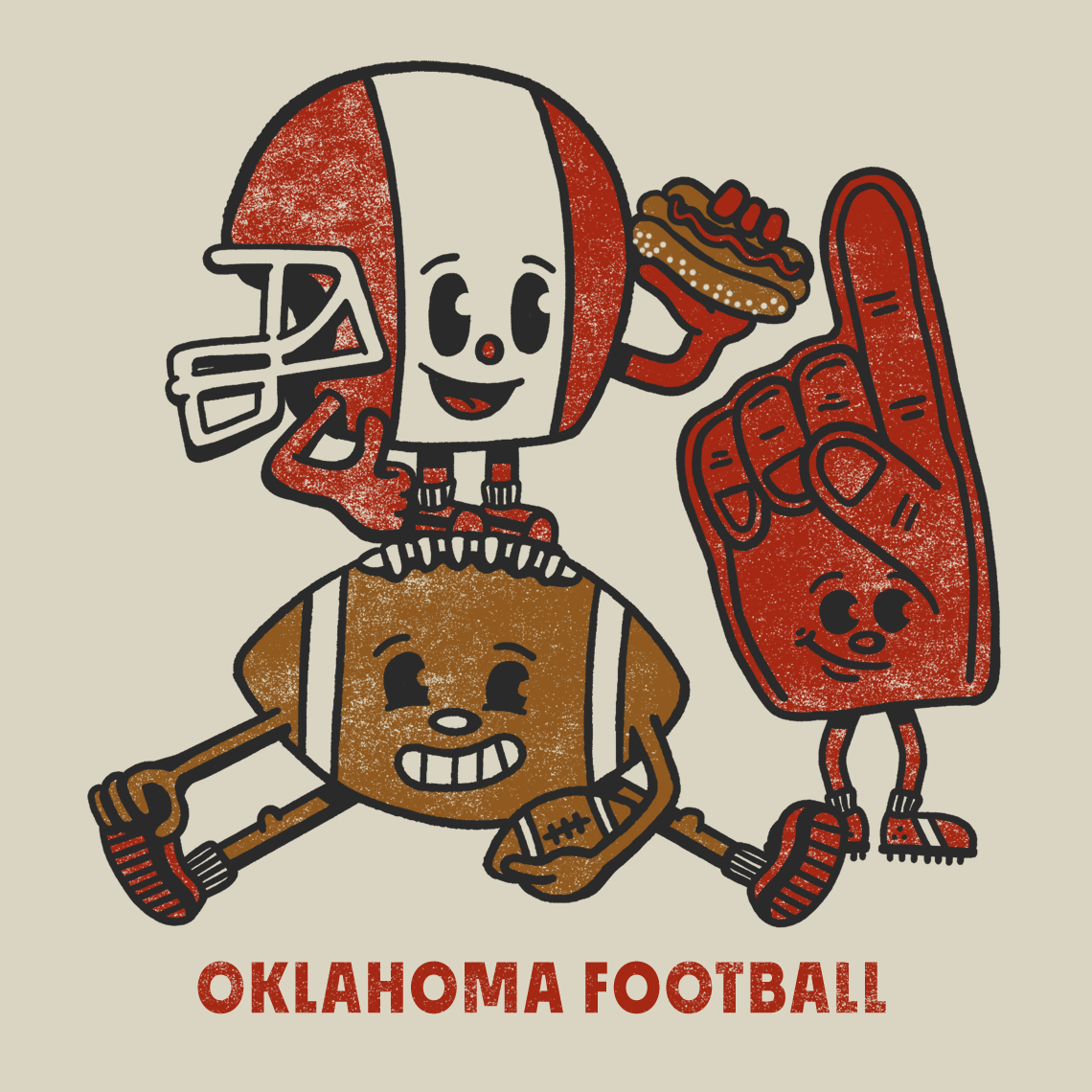 Football Characters - Oklahoma