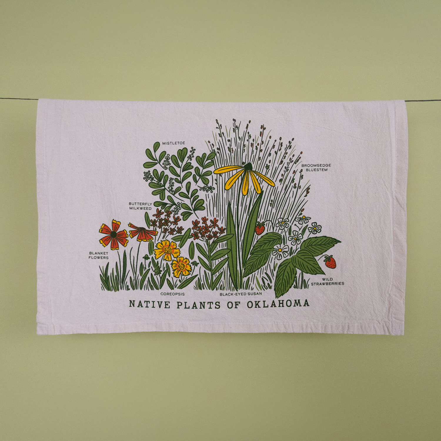 OK Native Flowers & Trees Towel Set