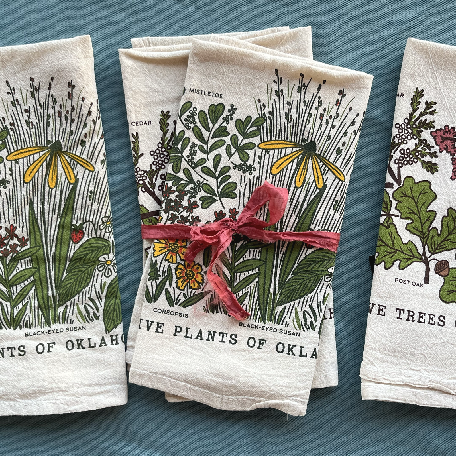 OK Native Flowers & Trees Towel Set